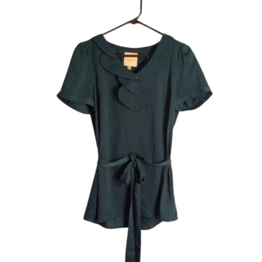 Modcloth M Green Short Sleeve Top